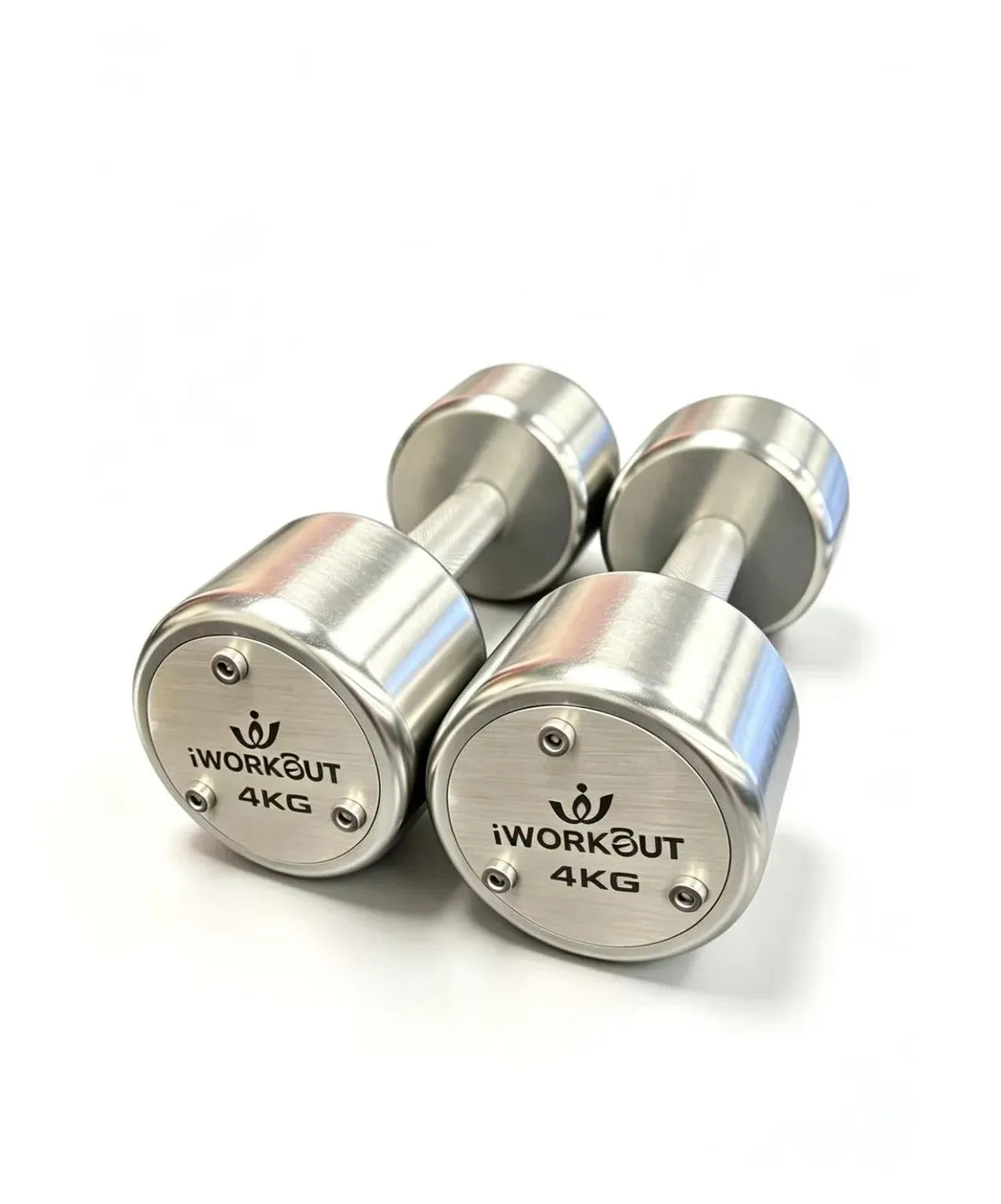 1-10KG Premium Round Chrome Dumbbell Set with Rack