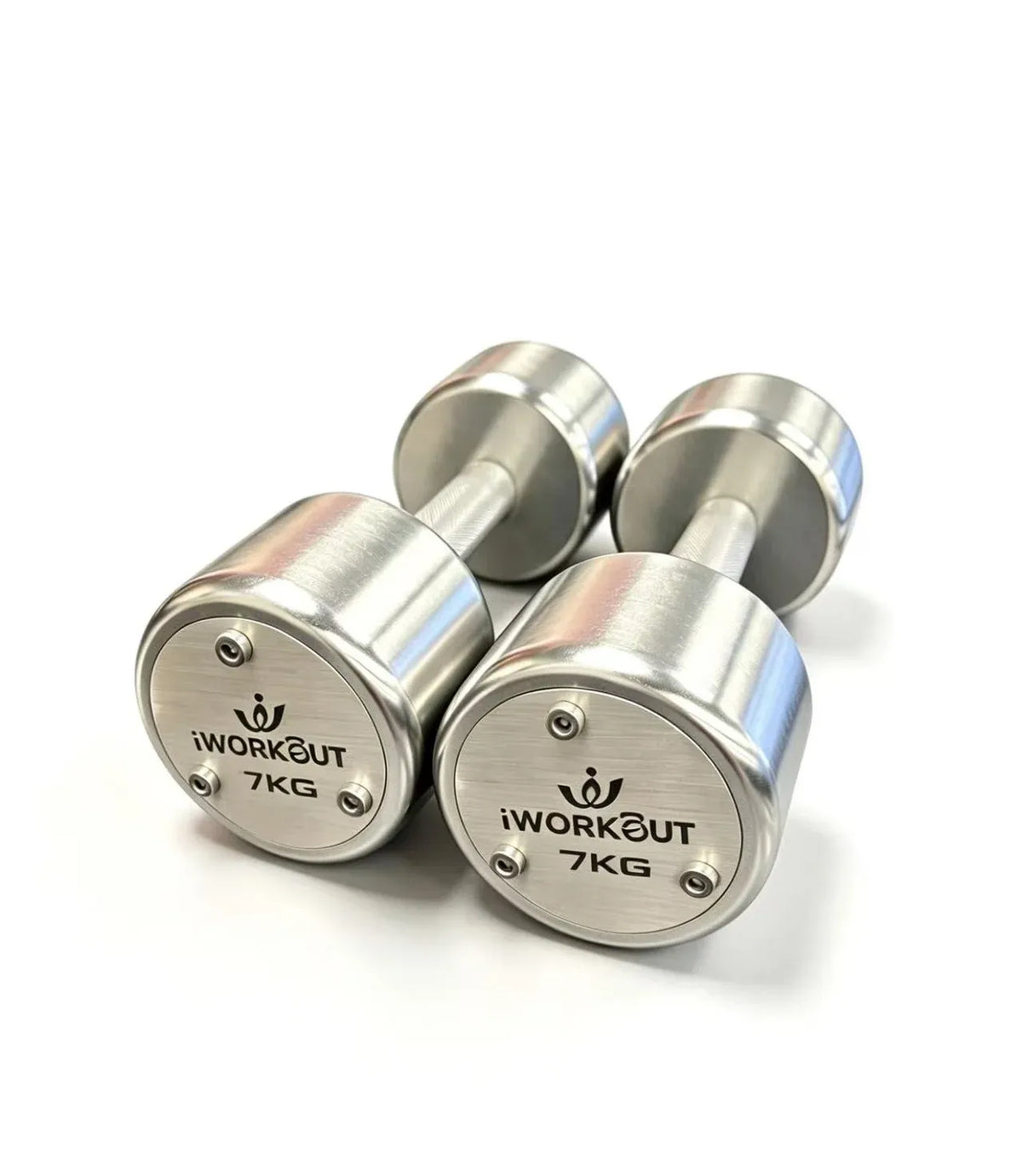 1-10KG Premium Round Chrome Dumbbell Set with Rack