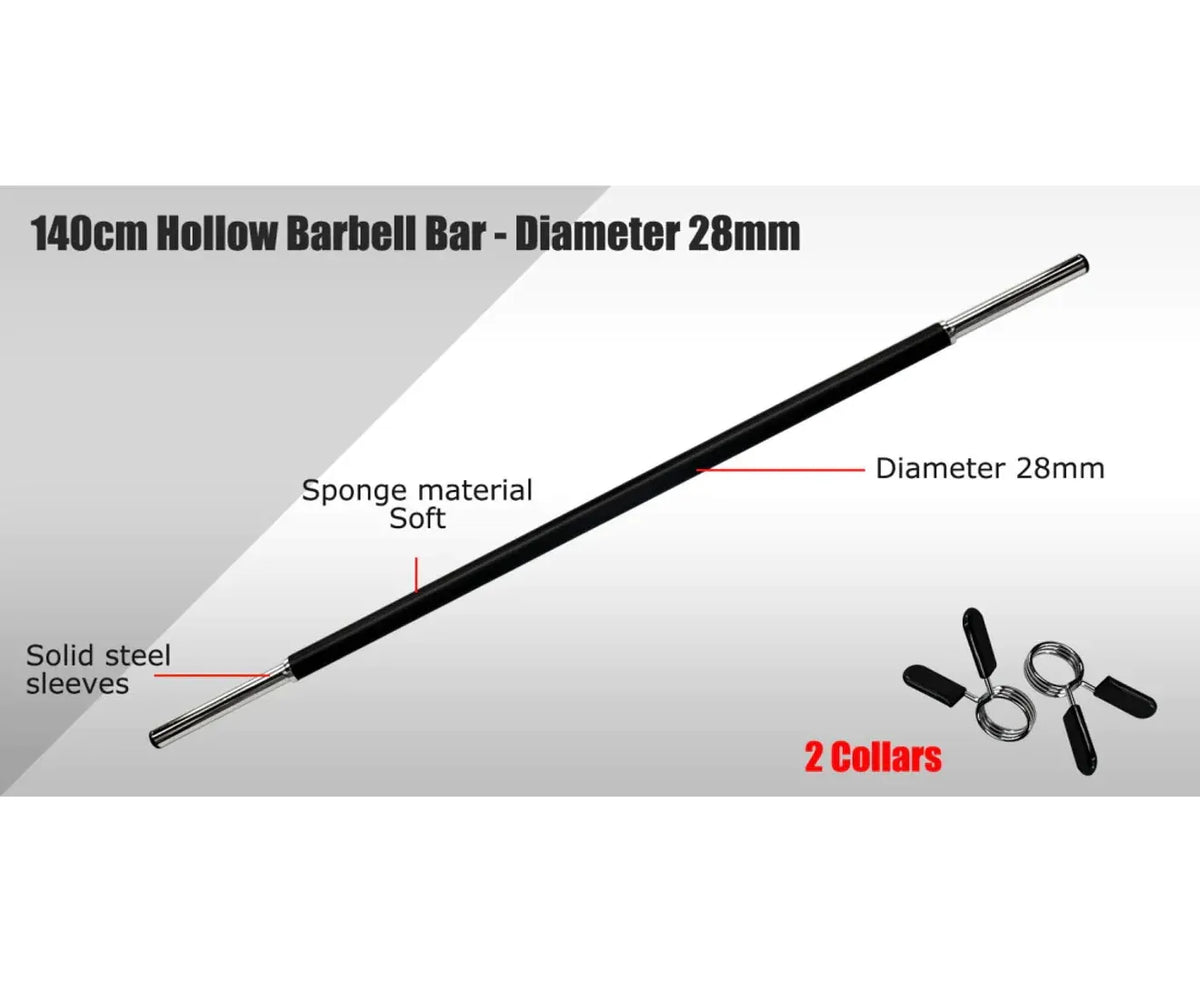 Aerobic Weight Bar 140cm - Hollow Barbell Bar