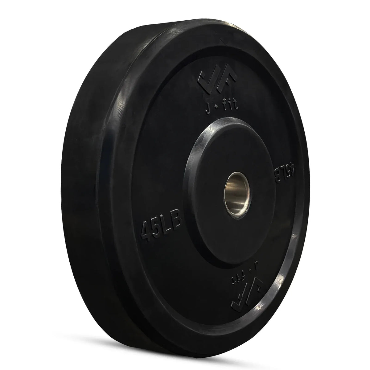 JFIT Black Olympic Bumper Plate 10LB 25LB 35LB 45LB — 35LB/16KG