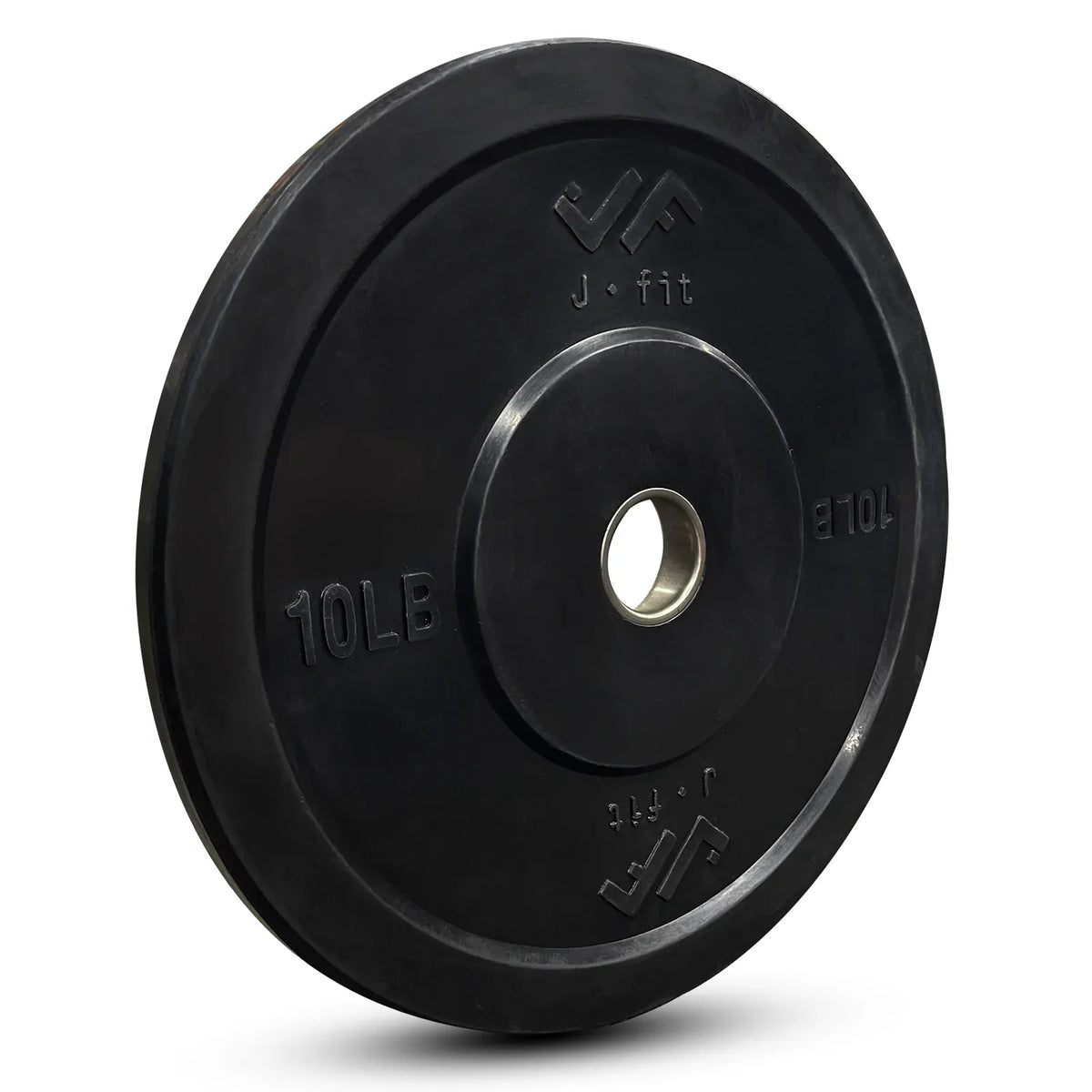 JFIT Black Olympic Bumper Plate 10LB 25LB 35LB 45LB — 45LB/20KG