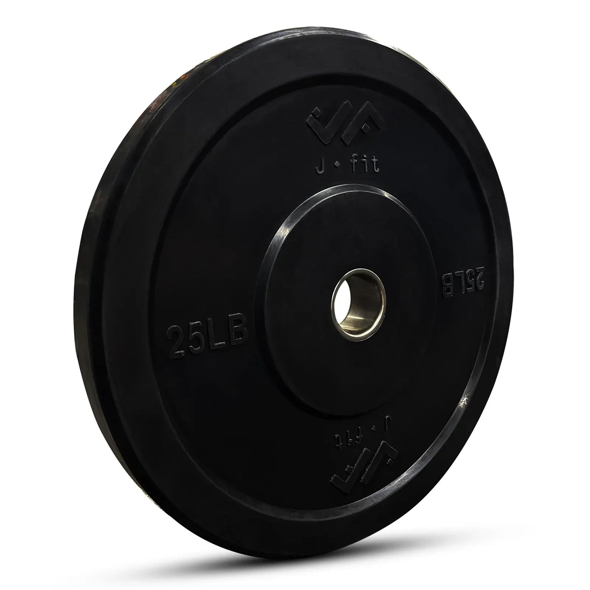 JFIT Black Olympic Bumper Plate 10LB 25LB 35LB 45LB — 45LB/20KG