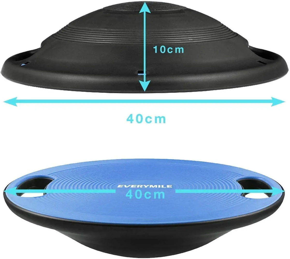 Plastic Portable Wobble Balance Board — Green