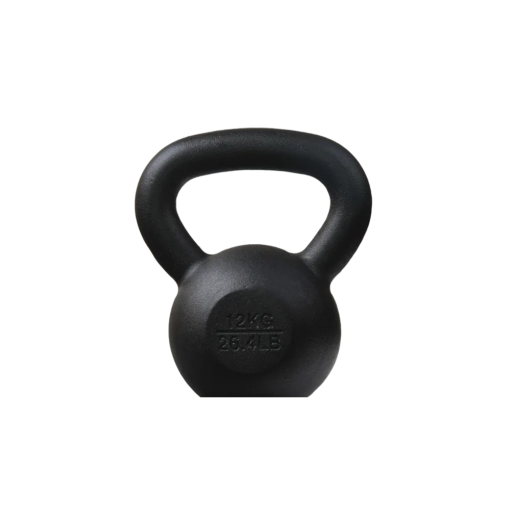 12kg Classic Cast Iron Powder Coated Kettlebell