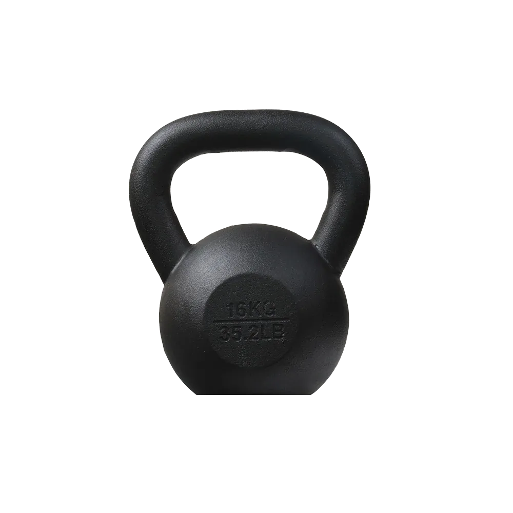16kg Classic Cast Iron Powder Coated Kettlebell