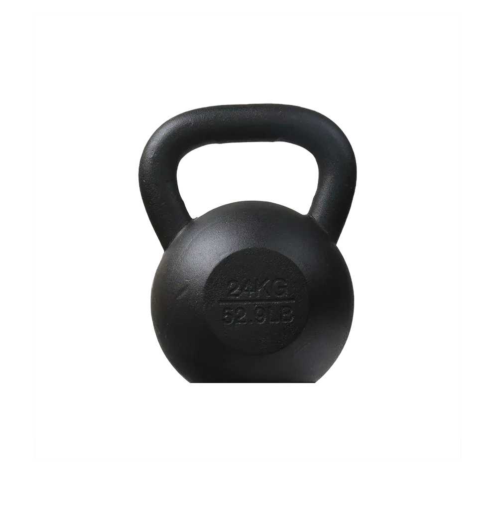 24kg Classic Cast Iron Powder Coated Kettlebell