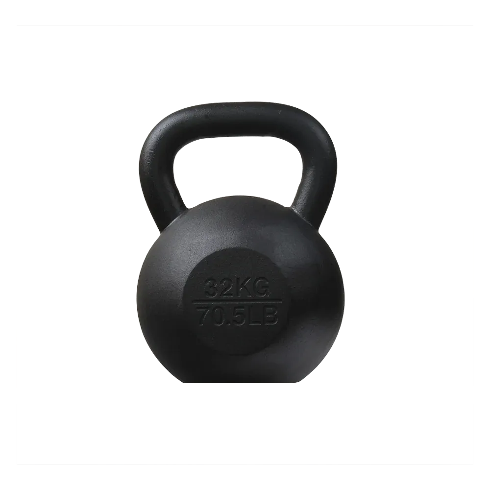 32kg Classic Cast Iron Powder Coated Kettlebell