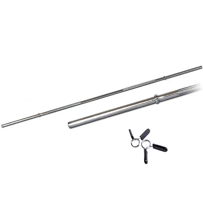 6 Foot Standard Barbell with Spring Collar