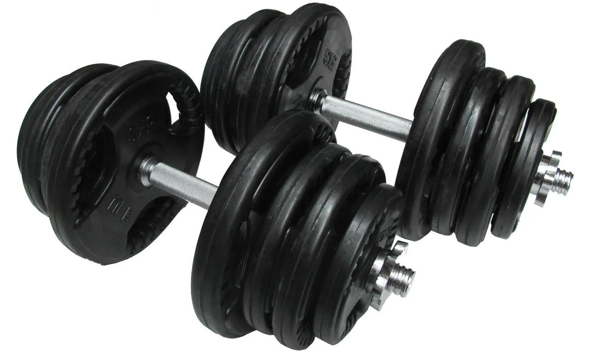 50kg Standard Rubber Dumbbell Set