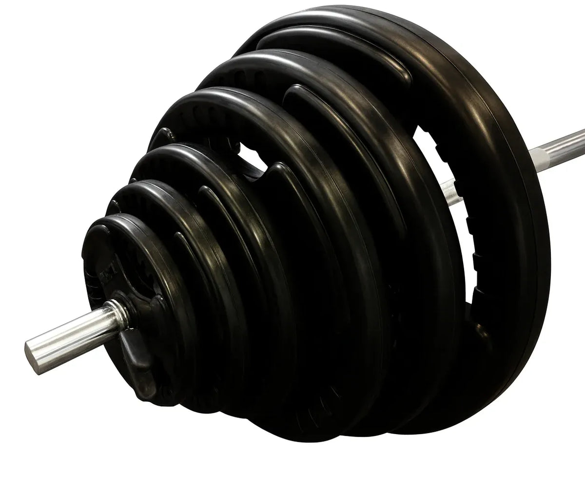 90kg Standard Rubber Coated Barbell Weights Set