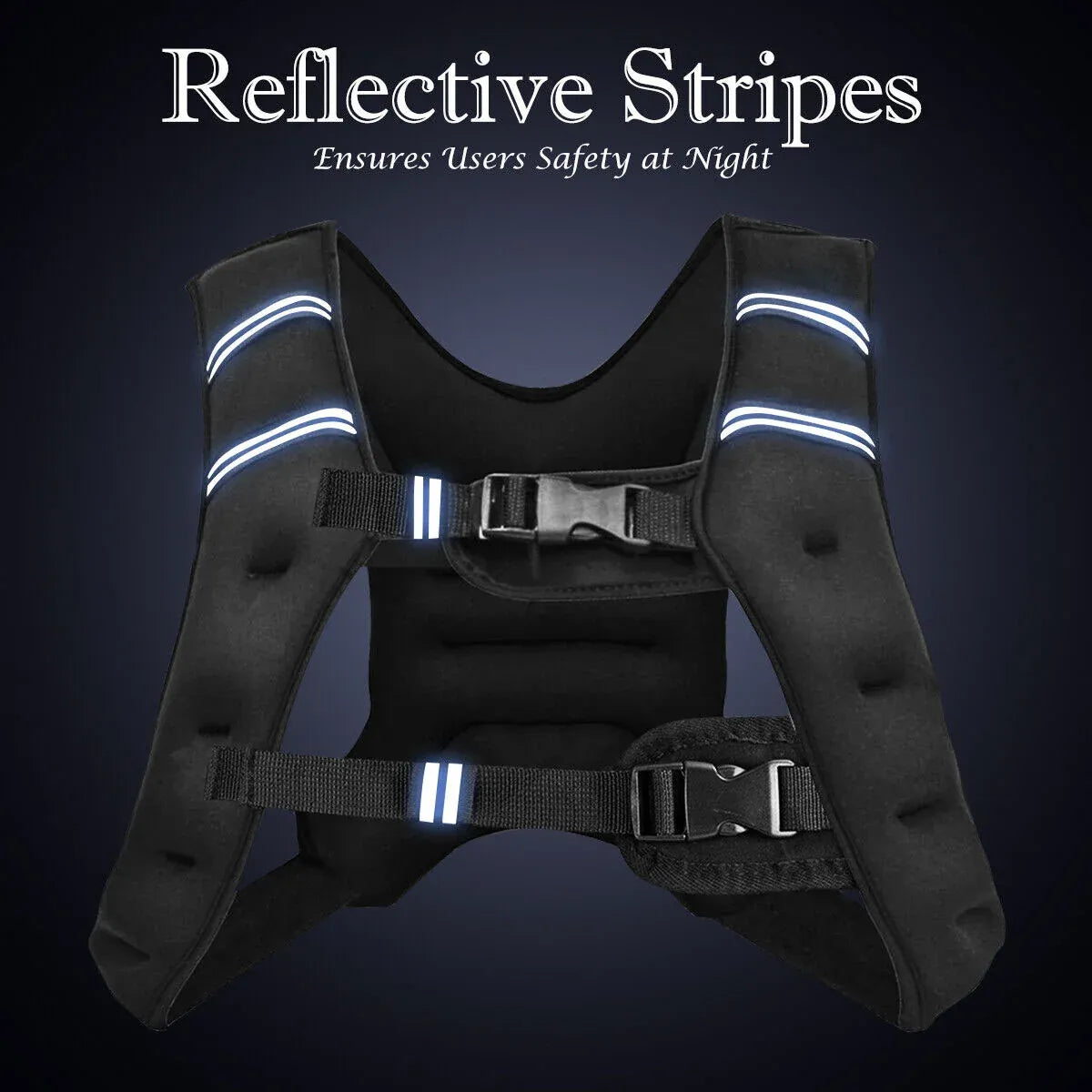 Weighted Vest With Mesh Pocket & Adjustable Buckle — 8kg / Purple
