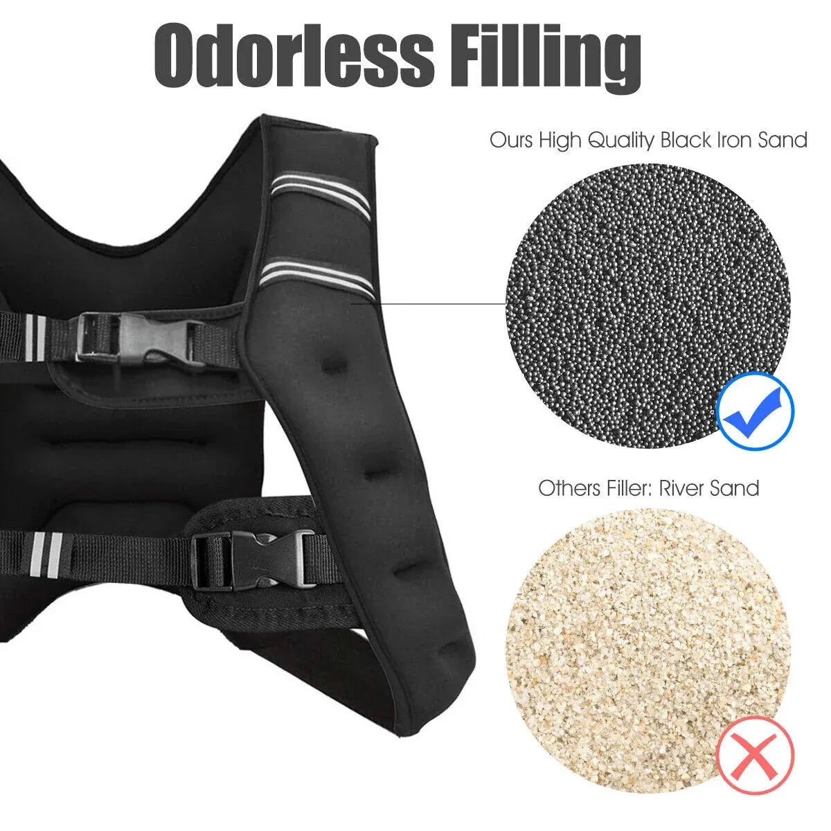 Weighted Vest With Mesh Pocket & Adjustable Buckle — 10kg / Purple