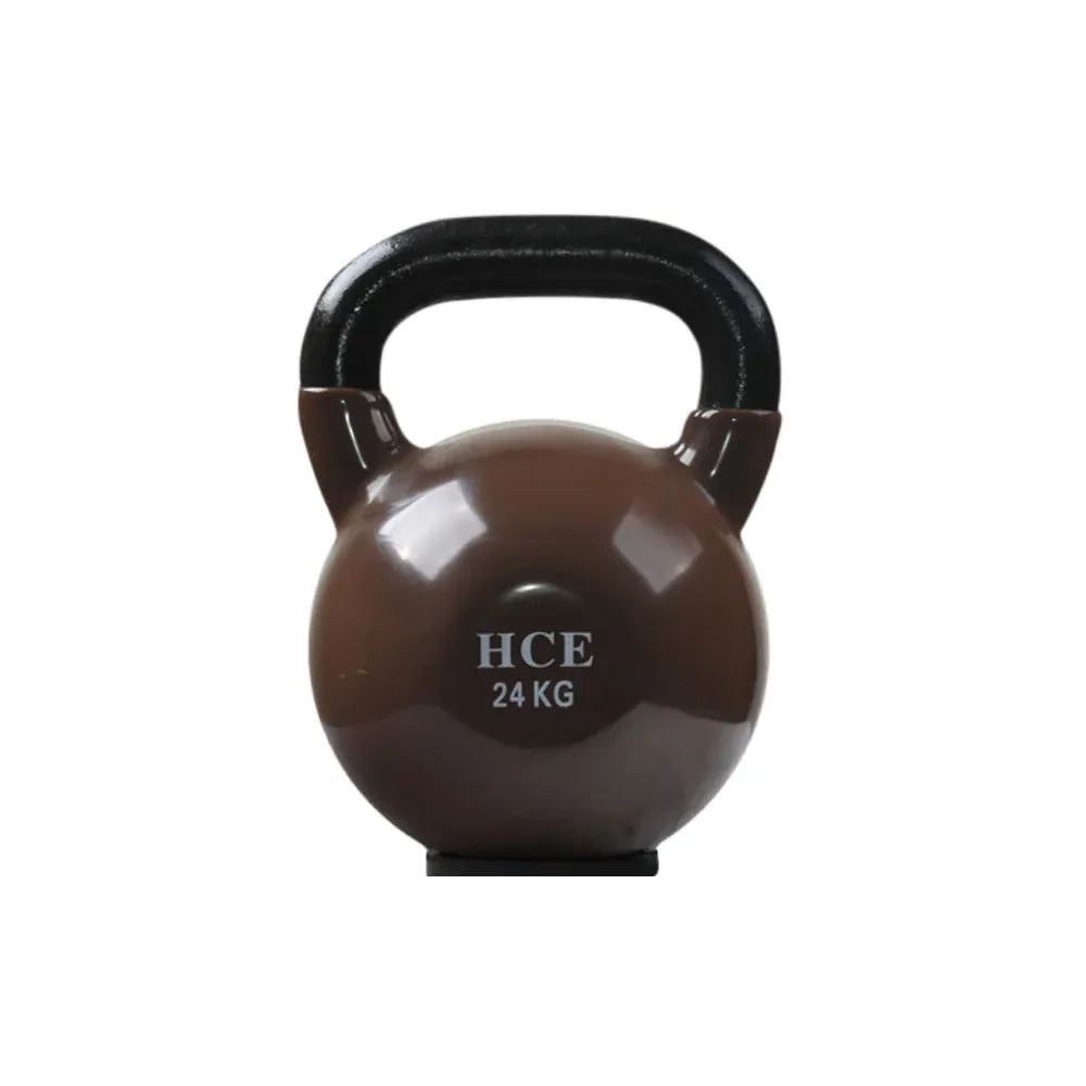 24kg Vinyl Coated Kettlebell – Solid Cast Iron with Rubber Base