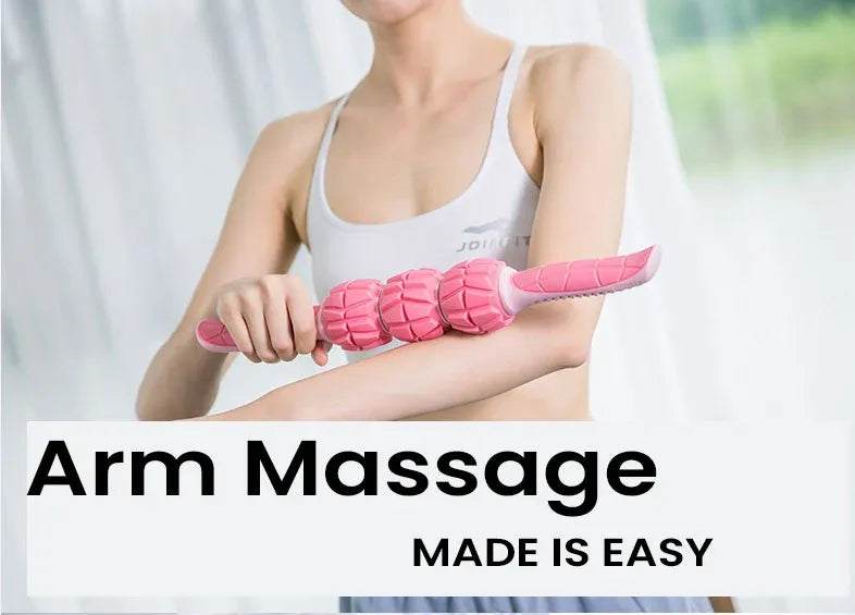 Spiked Triple-Ball Massage Stick