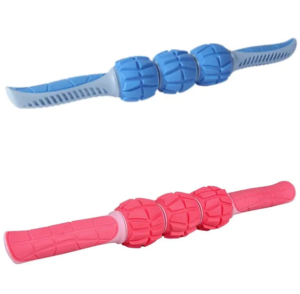 Spiked Triple-Ball Massage Stick