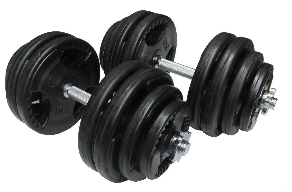 60kg Standard Rubber Dumbbell Set