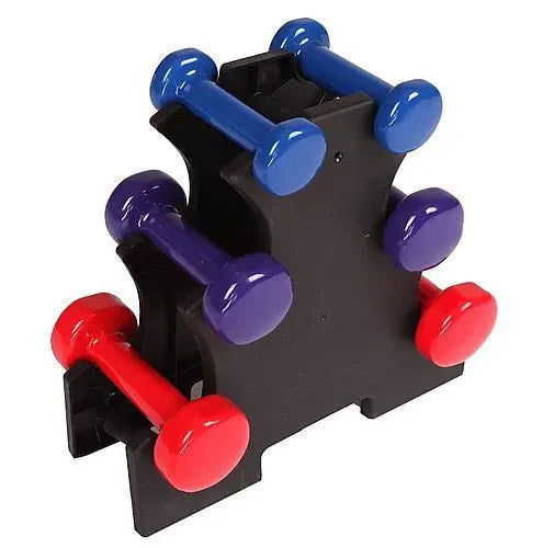 Mini Dumbbell Rack for 3 Pairs of Vinyl / Neoprene Dumbbells