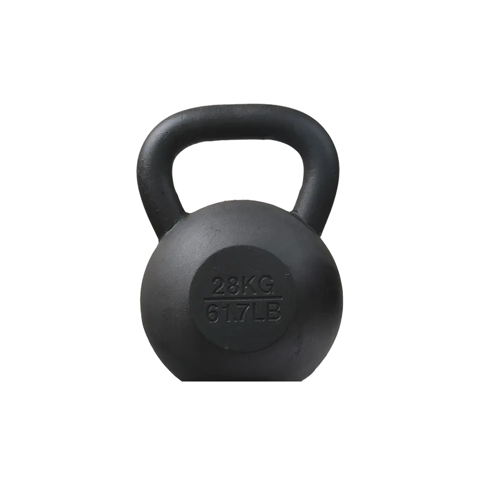 28kg Classic Cast Iron Powder Coated Kettlebell