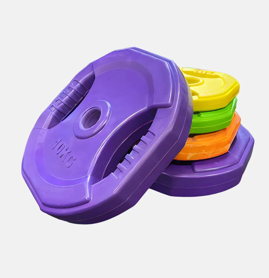 10kg Rubber Coated Aerobic Weight Plate, Purple color