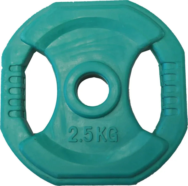 2.5kg Rubber Coated Weight Plate for Aerobic barbell set, Green color