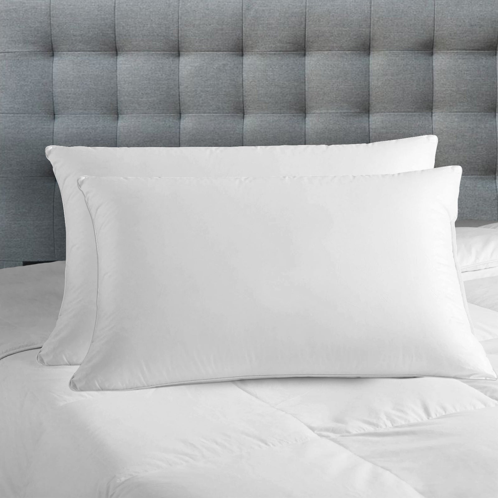 Pillows: Royal Comfort Luxury Bamboo Blend Gusset Pillow Twin Pack 4cm Gusset Support