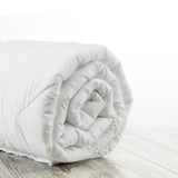 Aprons: Casa Decor Silk Touch Quilt 360GSM All Seasons Antibacterial Hypoallergenic - King Single - White