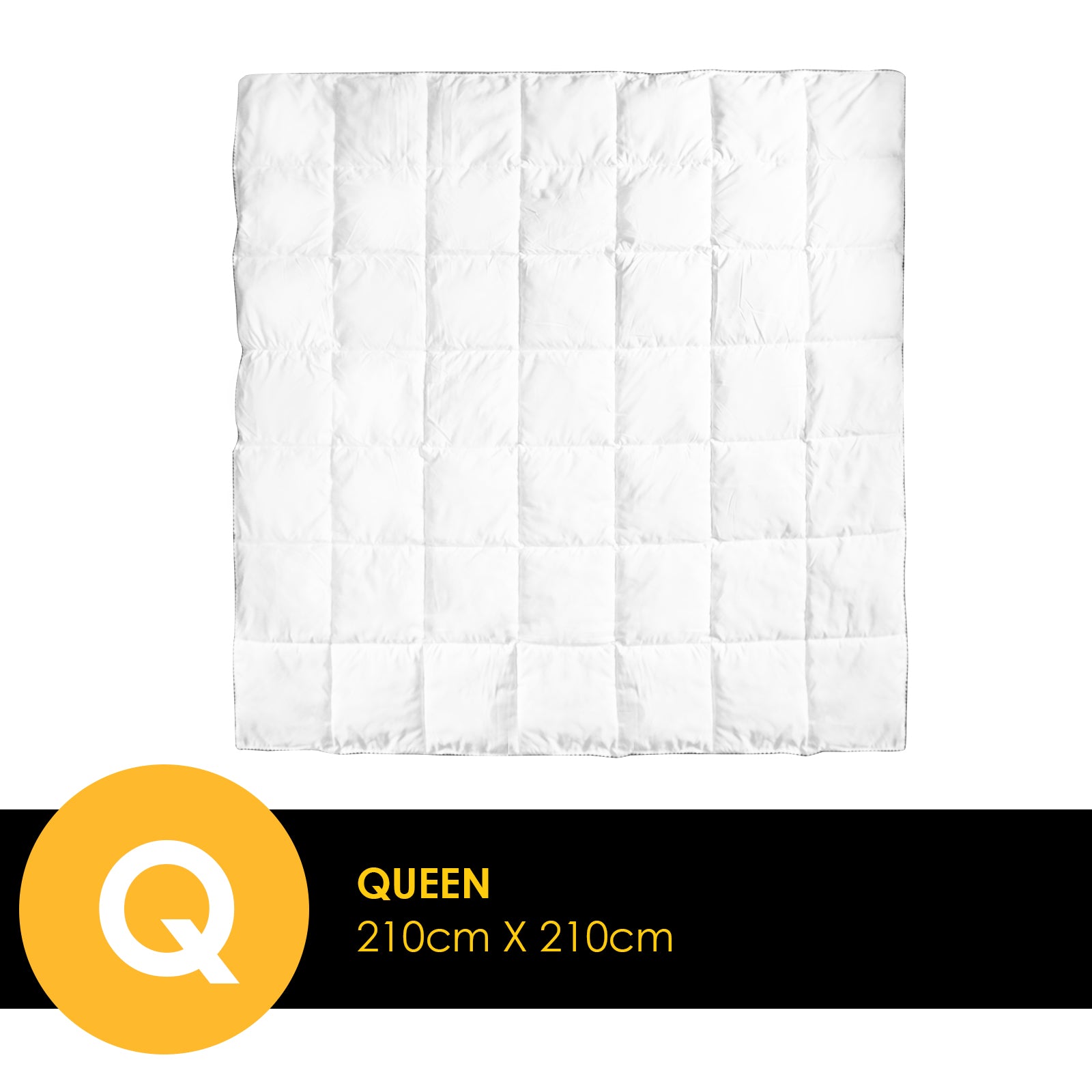 Quilts & Duvets: Royal Comfort Bamboo Blend Quilt 250GSM Luxury  Duvet 100% Cotton Cover - Queen - White