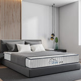 Mattress Toppers: Spine-Lab Mattress 5 Zone 21cm Medium Firm Foam Bonnell Spring - Queen - White