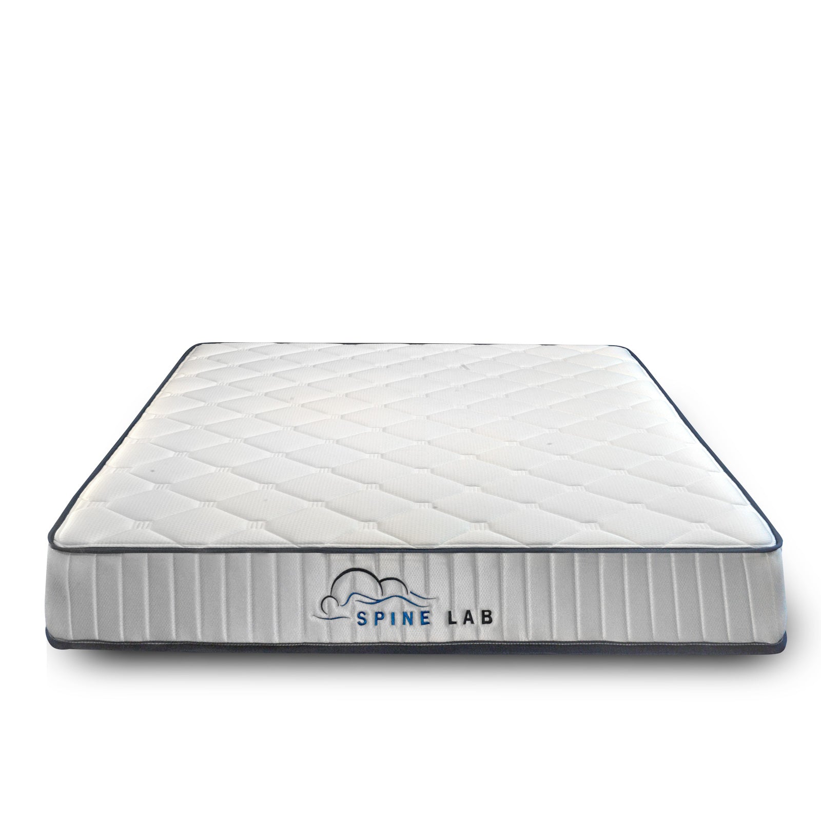 Mattress Toppers: Spine-Lab Mattress 5 Zone 21cm Medium Firm Foam Bonnell Spring - Queen - White