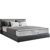 Mattress Toppers: Spine-Lab Mattress 5 Zone 21cm Medium Firm Foam Bonnell Spring - Queen - White