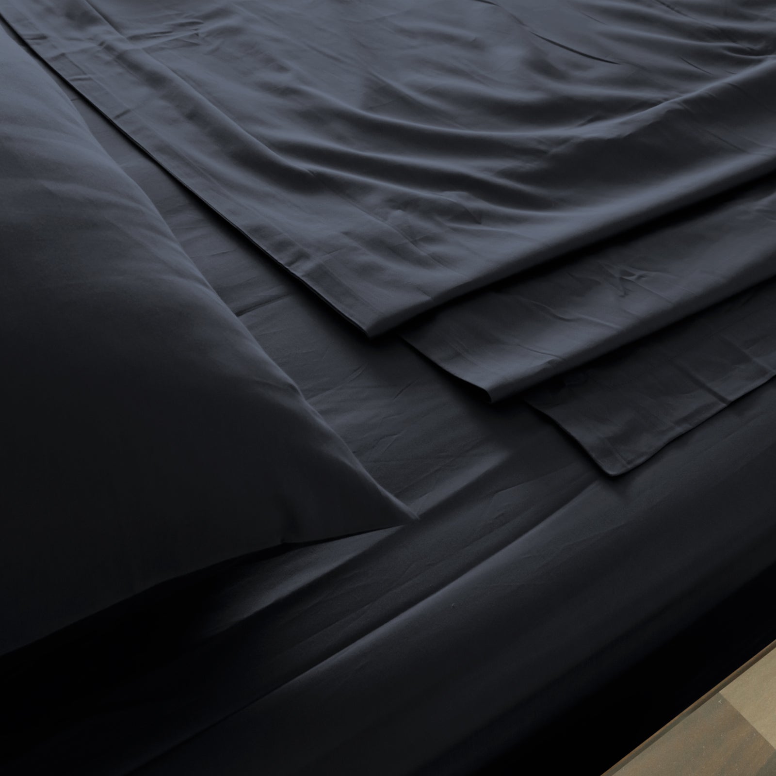 Bed Sheets: Royal Comfort 1000TC Hotel Grade Bamboo Cotton Sheets Pillowcases Set Ultrasoft - King - Charcoal