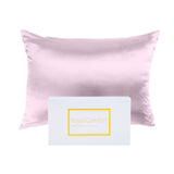 Pillows: Royal Comfort Mulberry Soft Silk Hypoallergenic Pillowcase Twin Pack 51 x 76cm - Lilac