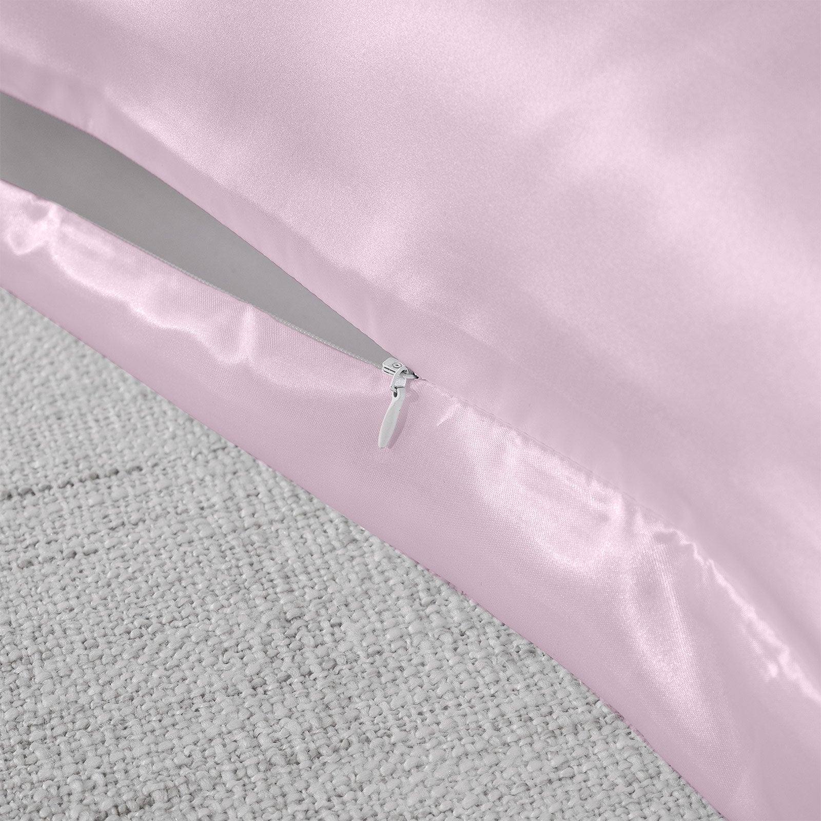 Pillows: Royal Comfort Mulberry Soft Silk Hypoallergenic Pillowcase Twin Pack 51 x 76cm - Lilac