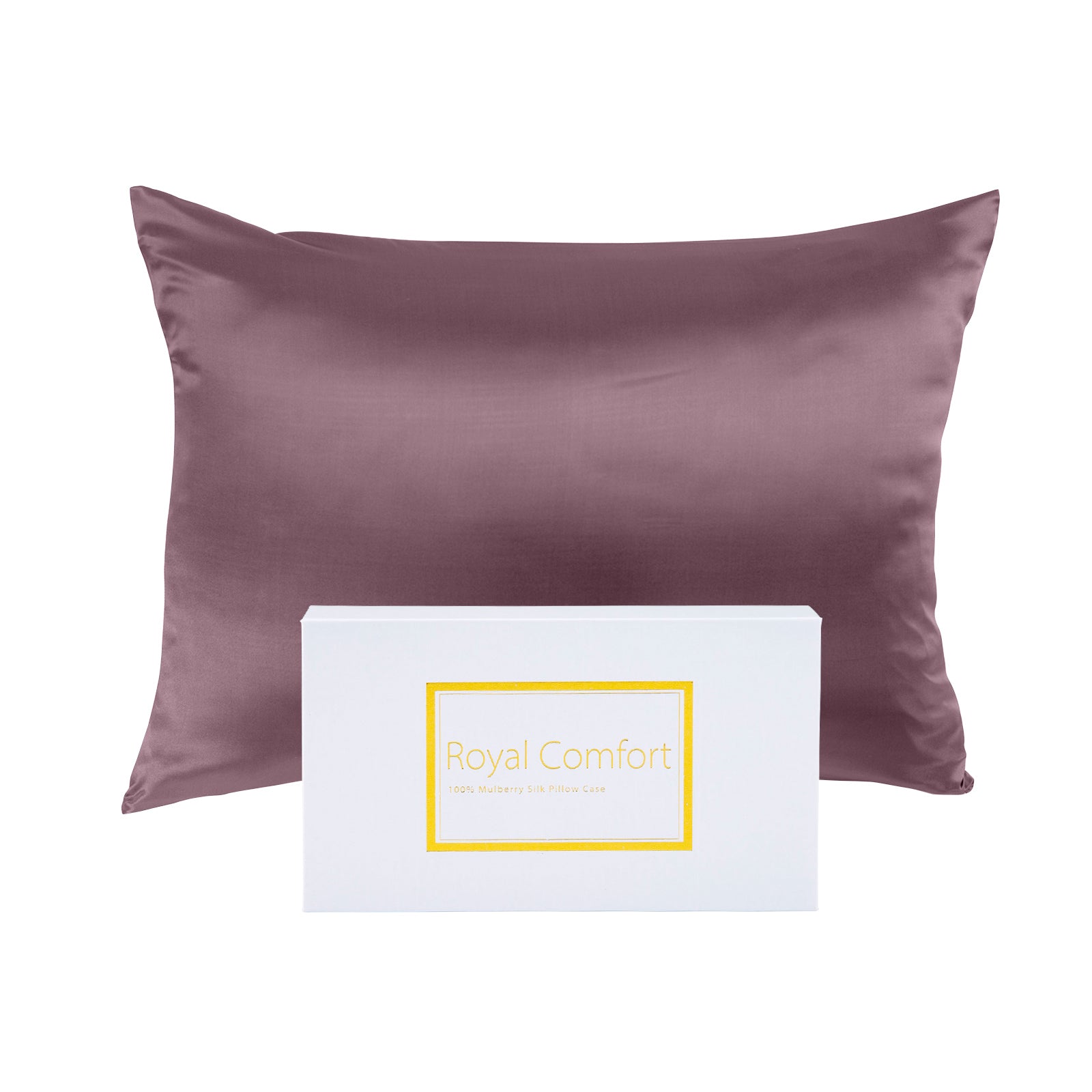Pillowcases: Royal Comfort Pure Silk Pillow Case 100% Mulberry Silk Hypoallergenic Pillowcase - Malaga Wine