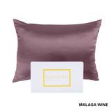 Pillowcases: Royal Comfort Pure Silk Pillow Case 100% Mulberry Silk Hypoallergenic Pillowcase - Malaga Wine