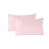 Bed Sheets: Royal Comfort 1200 Thread Count Sheet Set 4 Piece Ultra Soft Satin Weave Finish - Double - Soft Pink