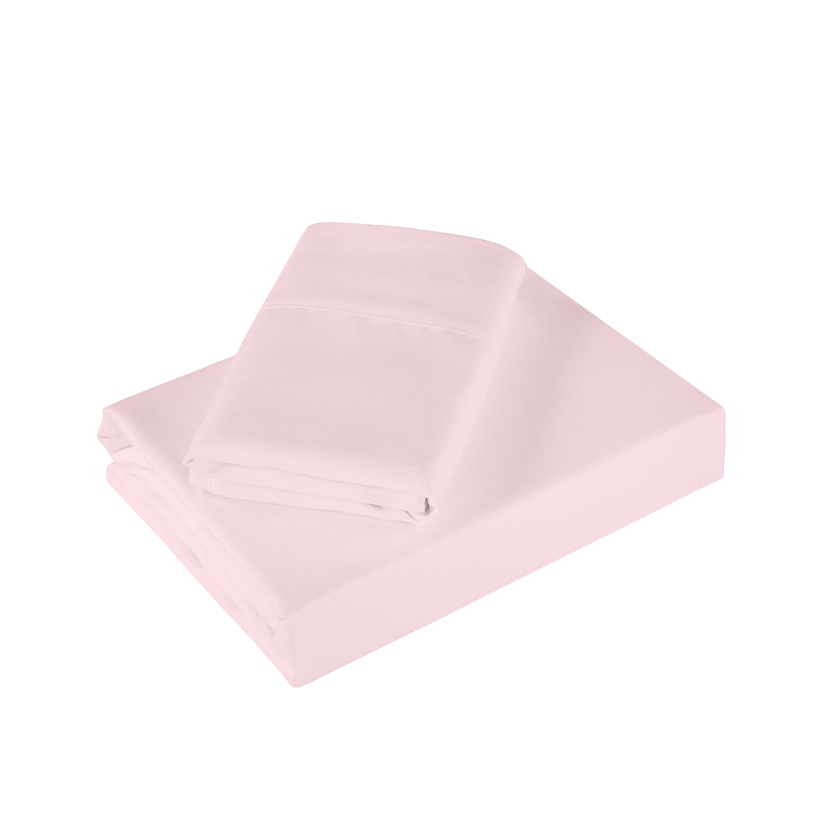 Bed Sheets: Royal Comfort 1200 Thread Count Sheet Set 4 Piece Ultra Soft Satin Weave Finish - King - Soft Pink