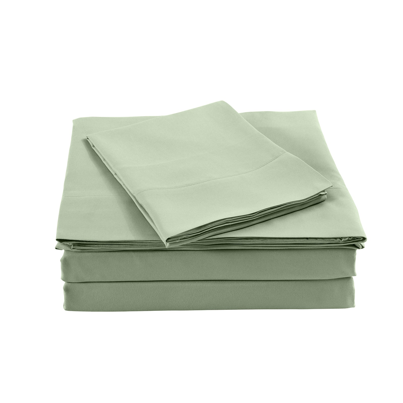 Bed Sheets: Royal Comfort Bamboo Blended Sheet & Pillowcases Set 1000TC Ultra Soft Bedding - Queen - Sage Green