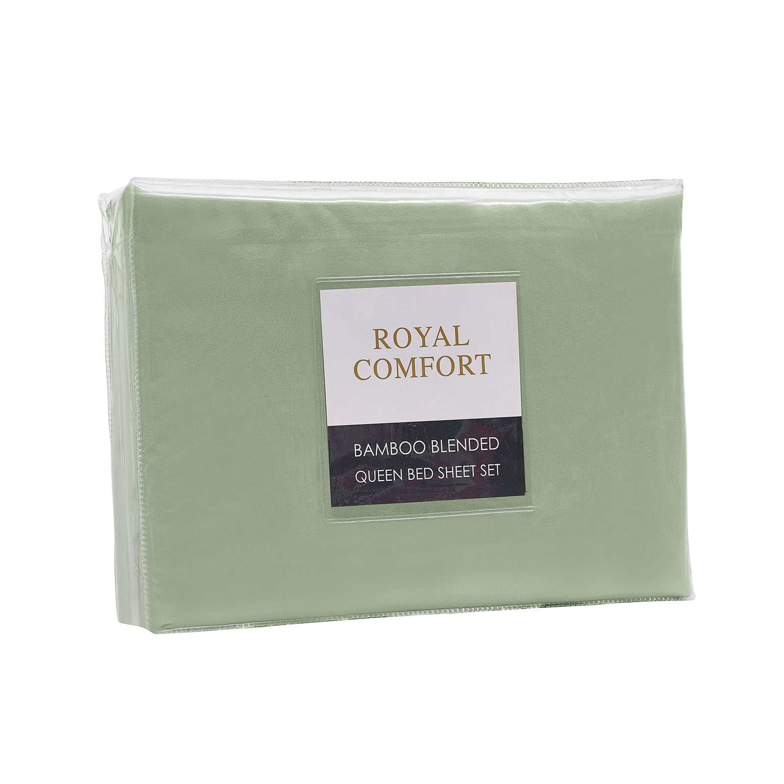 Bed Sheets: Royal Comfort Bamboo Blended Sheet & Pillowcases Set 1000TC Ultra Soft Bedding - Queen - Sage Green