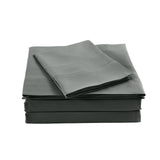Bed Sheets: Royal Comfort Bamboo Blended Sheet & Pillowcases Set 1000TC Ultra Soft Bedding - Queen - Charcoal