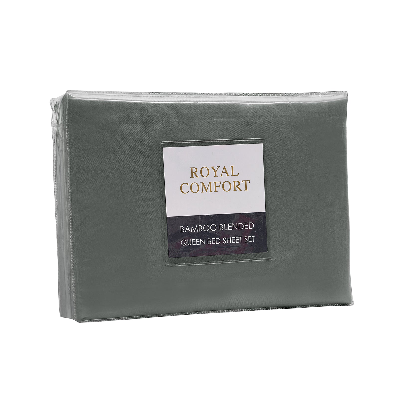 Bed Sheets: Royal Comfort Bamboo Blended Sheet & Pillowcases Set 1000TC Ultra Soft Bedding - Queen - Charcoal