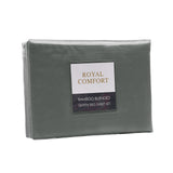 Bed Sheets: Royal Comfort Bamboo Blended Sheet & Pillowcases Set 1000TC Ultra Soft Bedding - Queen - Charcoal