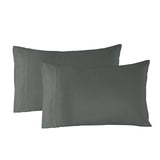 Bed Sheets: Royal Comfort Bamboo Blended Sheet & Pillowcases Set 1000TC Ultra Soft Bedding - King - Charcoal
