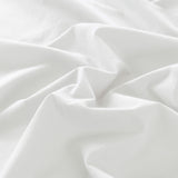 Bed Sheets: Royal Comfort Vintage Washed 100% Cotton Sheet Set Fitted Flat Sheet Pillowcases - Queen - White