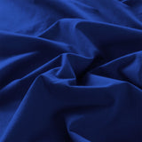 Duvet Covers: Royal Comfort Vintage Washed 100% Cotton Quilt Cover Set Bedding Ultra Soft - Double - Royal Blue