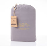 Duvet Covers: Royal Comfort Vintage Washed 100% Cotton Quilt Cover Set Bedding Ultra Soft - King - Grey