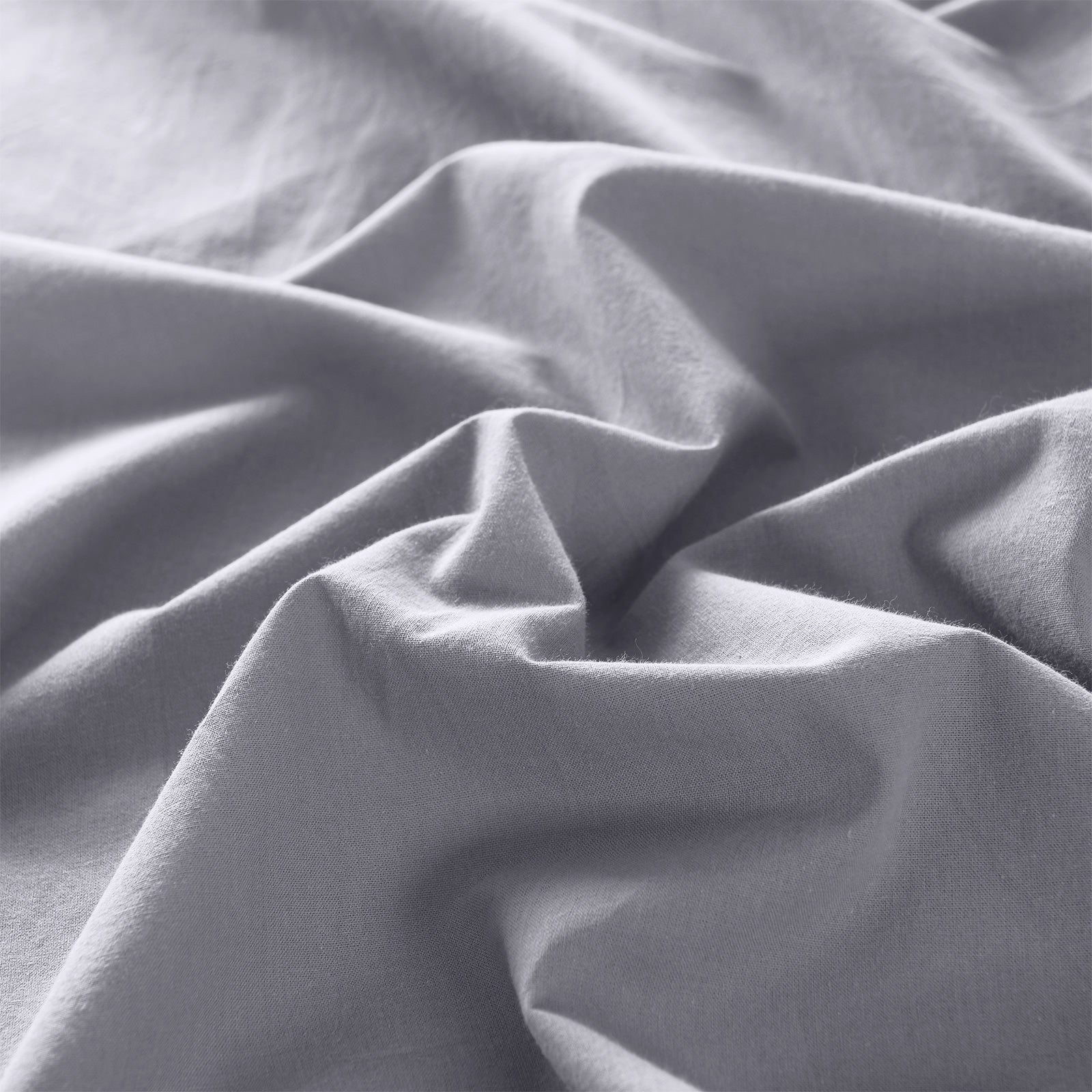 Duvet Covers: Royal Comfort Vintage Washed 100% Cotton Quilt Cover Set Bedding Ultra Soft - King - Grey