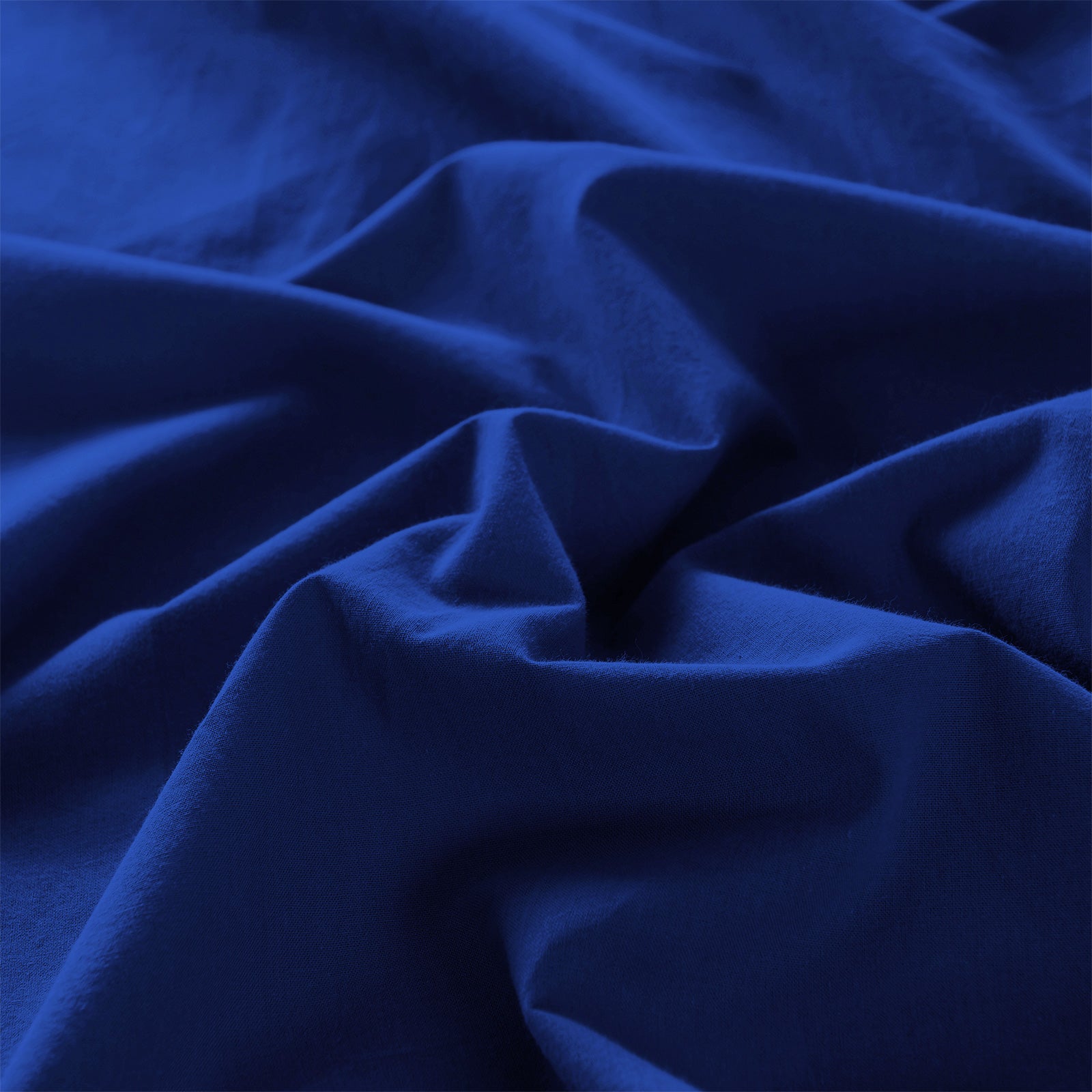 Duvet Covers: Royal Comfort Vintage Washed 100% Cotton Quilt Cover Set Bedding Ultra Soft - King - Royal Blue