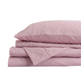 Bed Sheets: Royal Comfort Flax Linen Blend Sheet Set Bedding Luxury Breathable Ultra Soft - Queen - Mauve