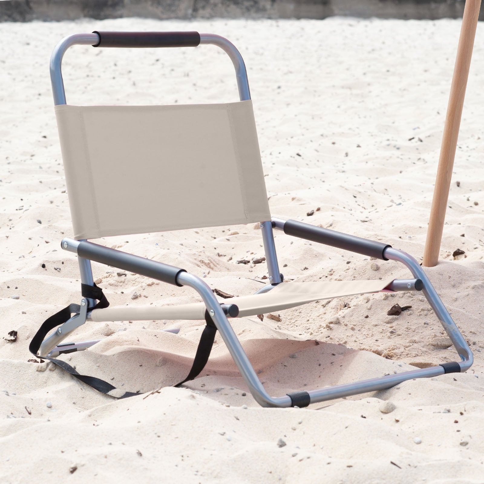 Outdoor Chairs: Havana Outdoors Beach Chair 2 Pack Folding Portable Summer Camping Outdoors - Natural